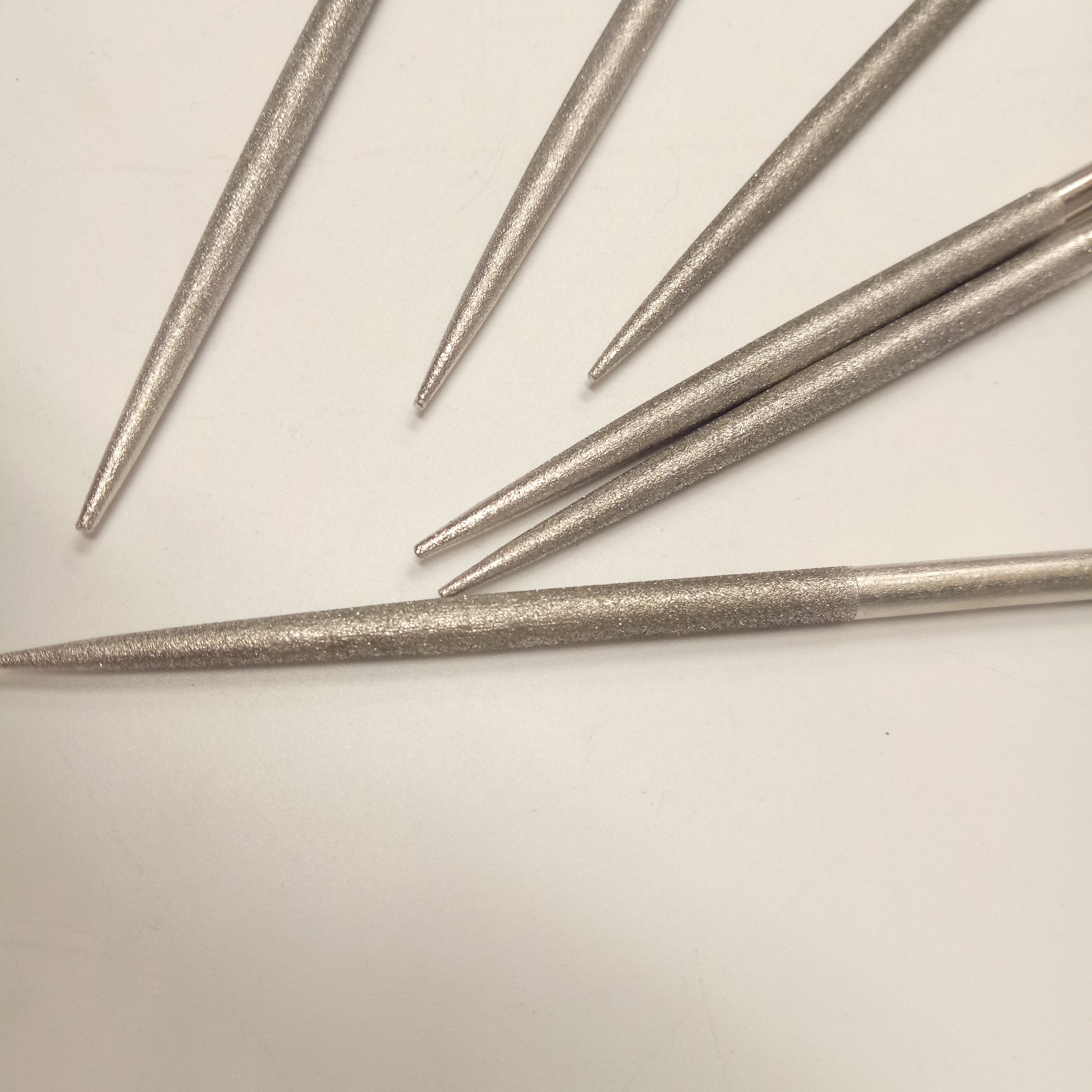Diamond -Schärfen -Werkzeuge Elektroplattierte Nadeldateien runden Diamant -Raspel für Holzsteinmetall