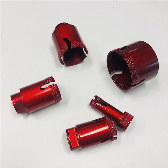 5 stücke Aluminium Box M14 Vakuumgelötete Diamant Kernbohrer Set Werkzeuge M14
