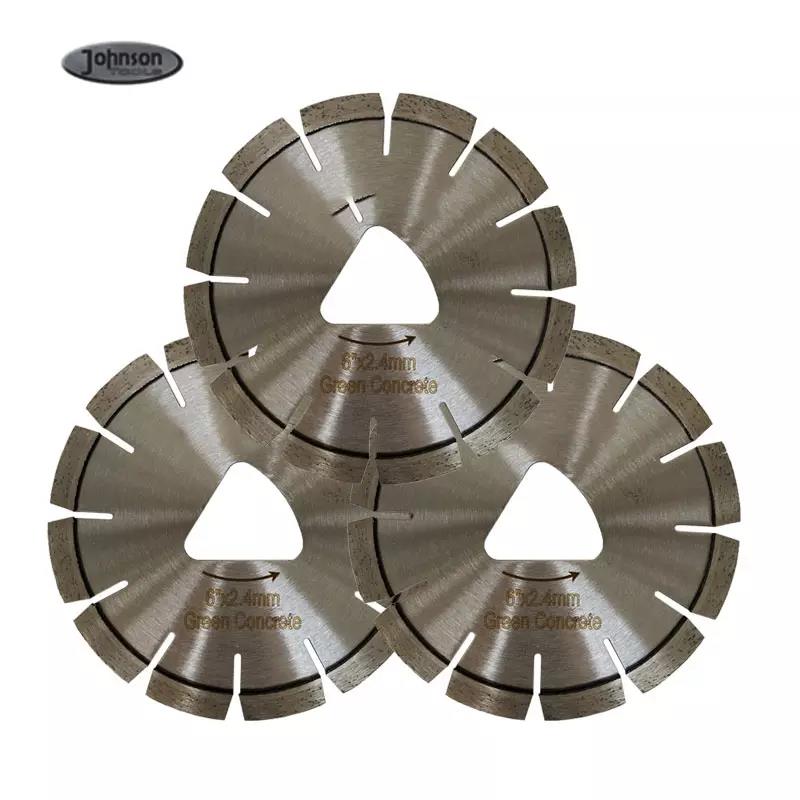 6 Zoll 150 mm Früheingang Diamond Green Beton Sägeblätter zum Schneiden von hartem Aggregat