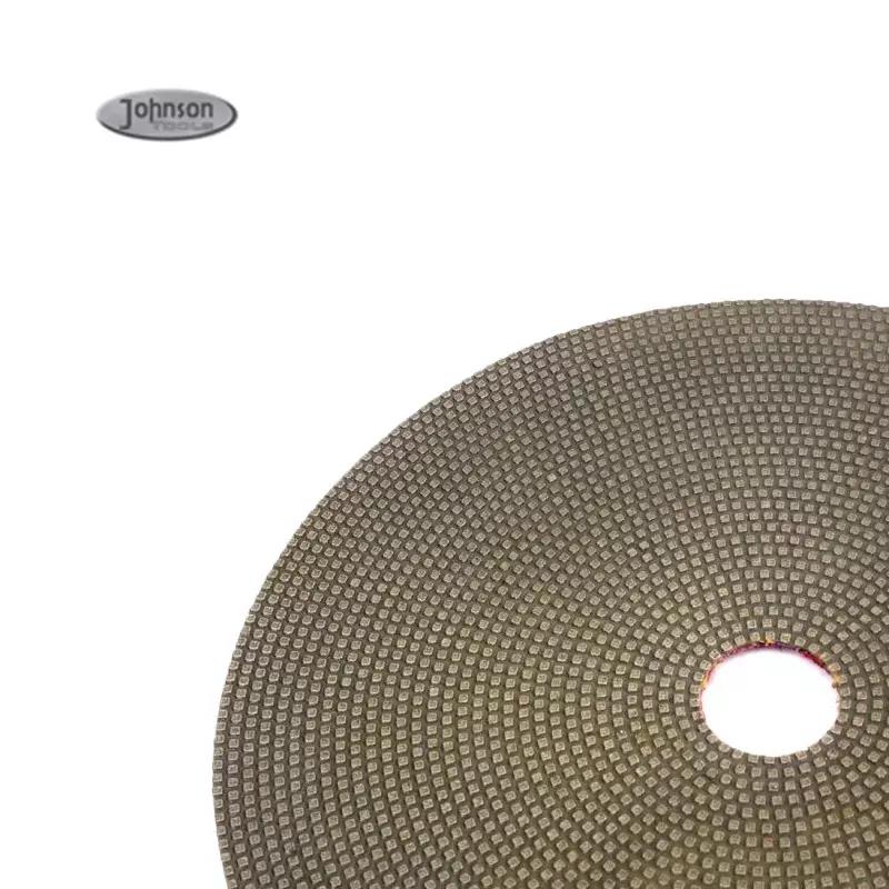 6 Zoll 150 mm 4 Schritte elektroplatter Metallpolierharz Nass Trockenpolierpolster für Steinmarmorfliesen