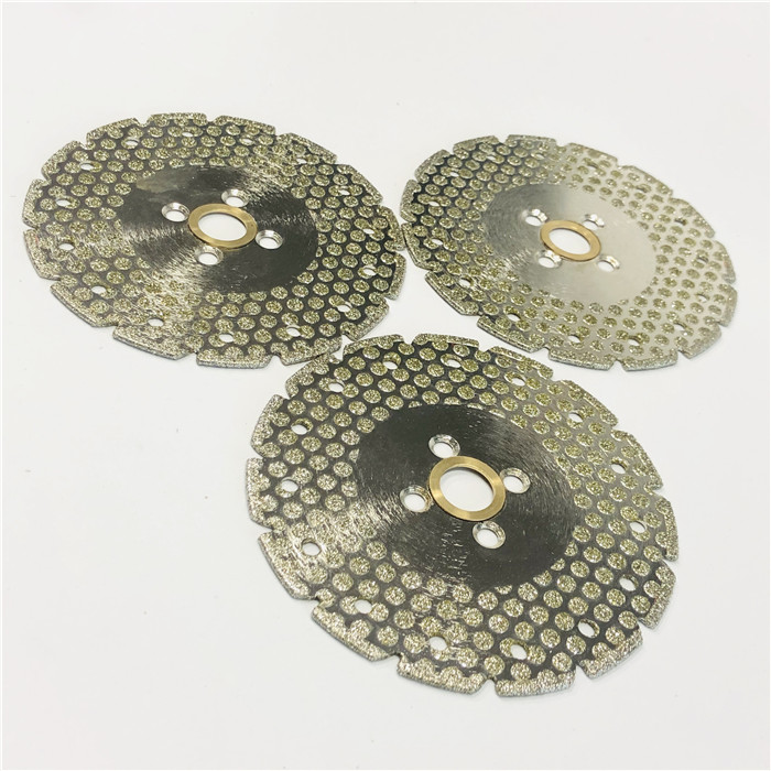 125 mm runde Spitzen galvanisierte diamantbeschichtete Trennschleifscheibe für Granitmarmor