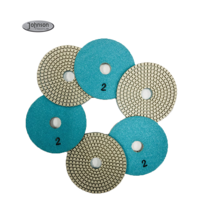 Beste 100 mm 3-Stufen-Polierpads für Porzellan, Keramikfliesen, Stein, Marmor, Diamant-Polierpads